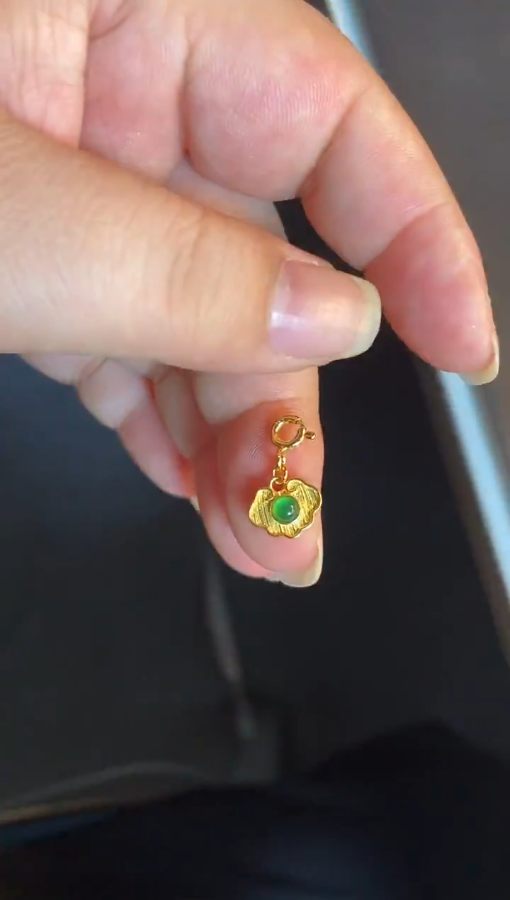 吊坠(不含链)银S925镶嵌翡翠1