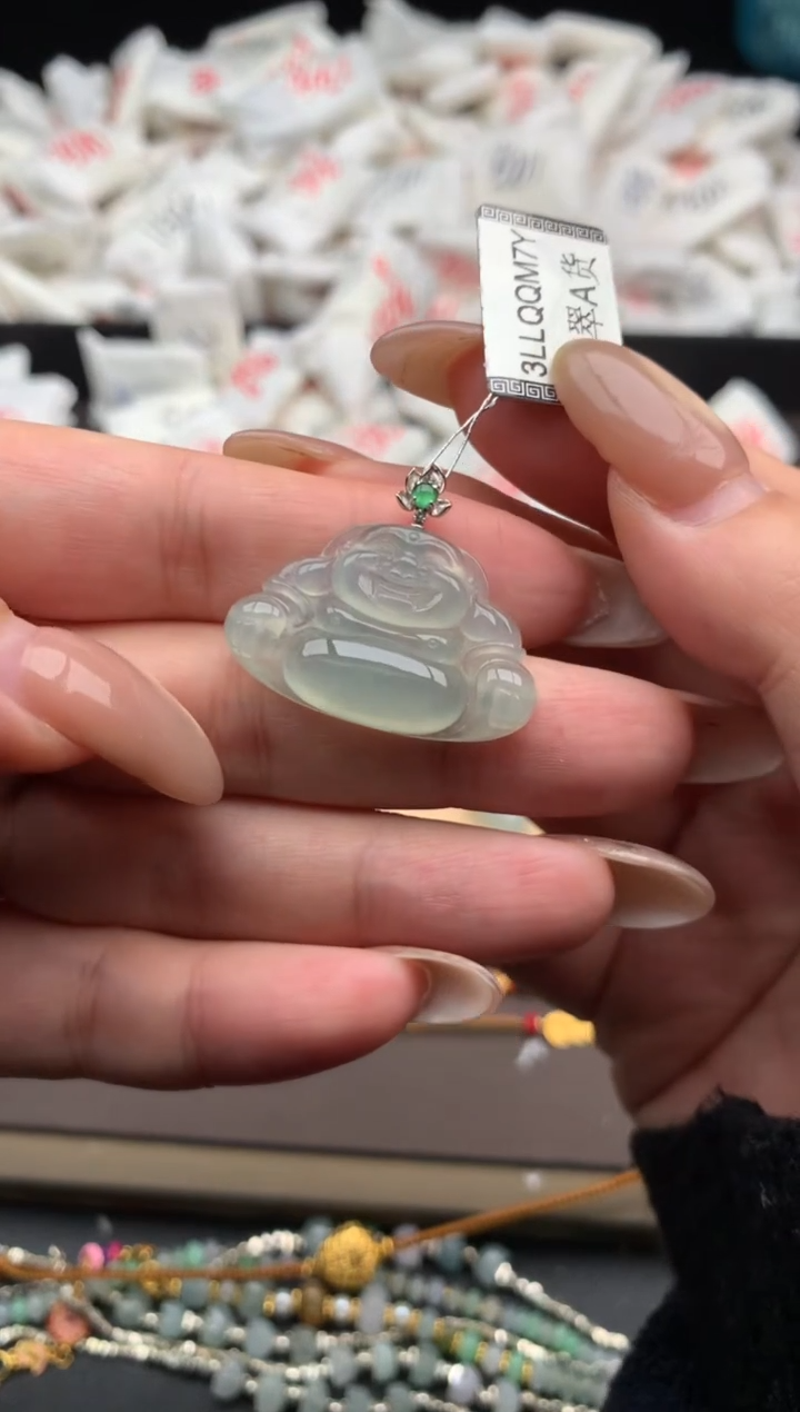 【闪购商品】翡翠颈饰18K金镶嵌   一