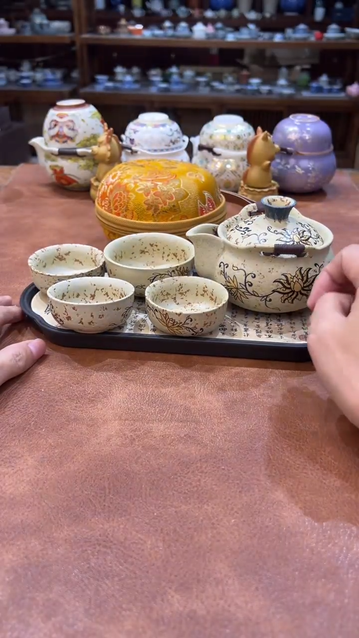 真的很便宜会开片的旅行茶具