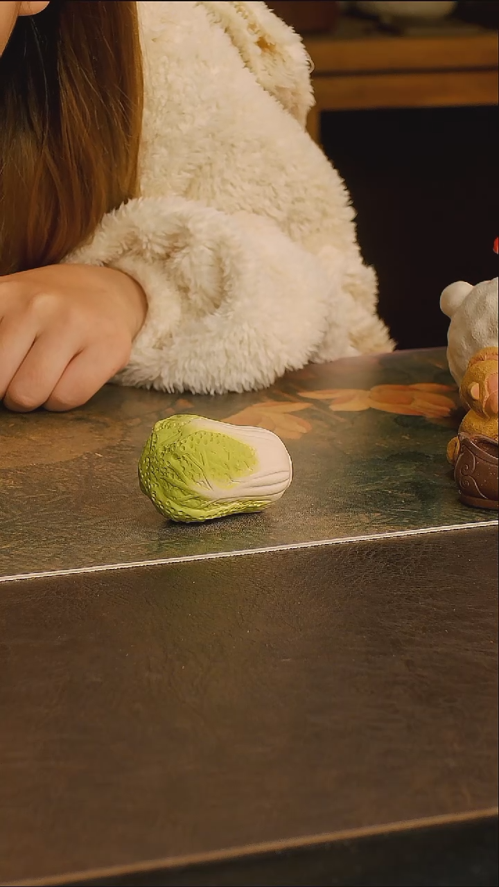 紫砂茶宠紫砂小白菜茶宠