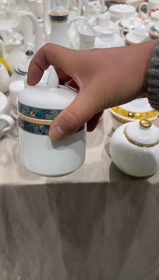 瓷温酒器2个隆达骨瓷
