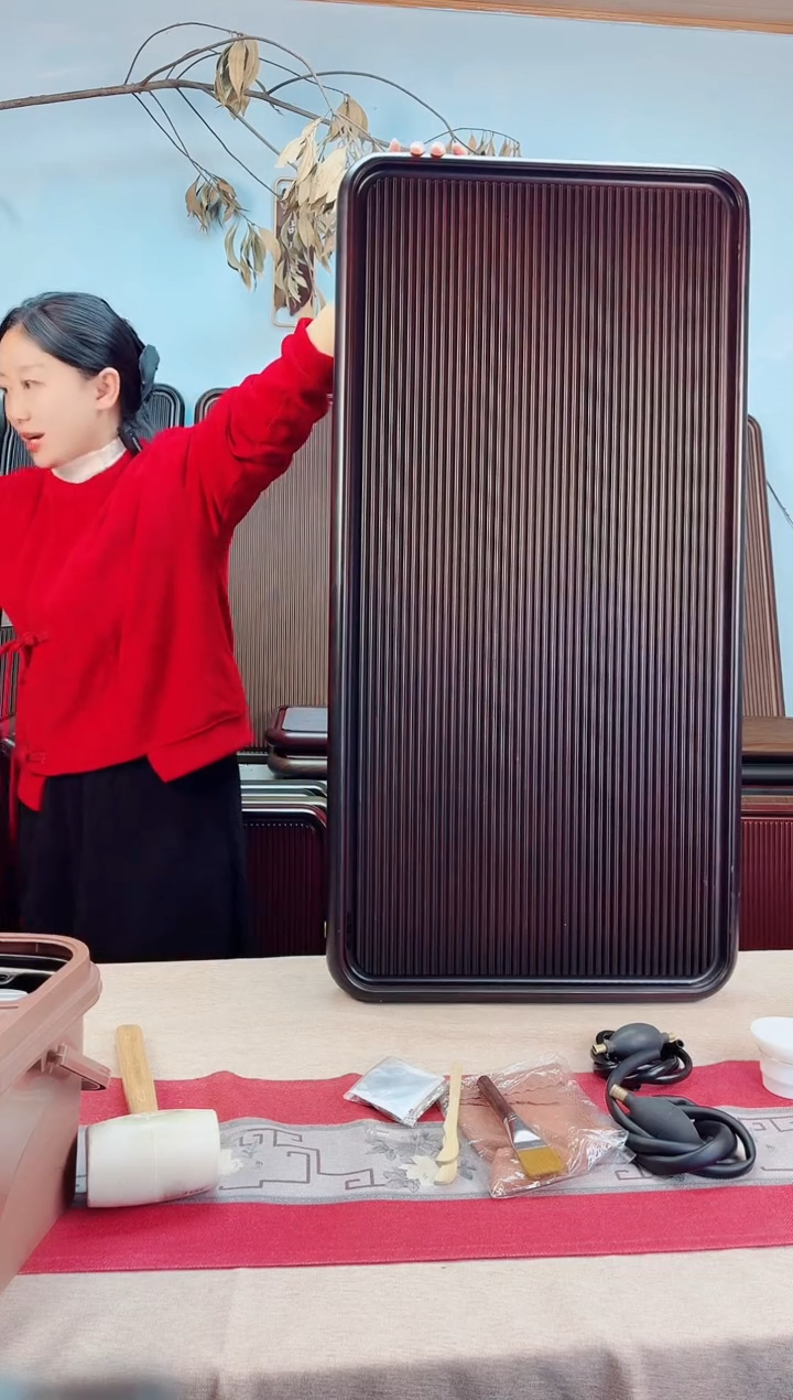 W****Y千川黑胡桃色款式茶盘100*50*5