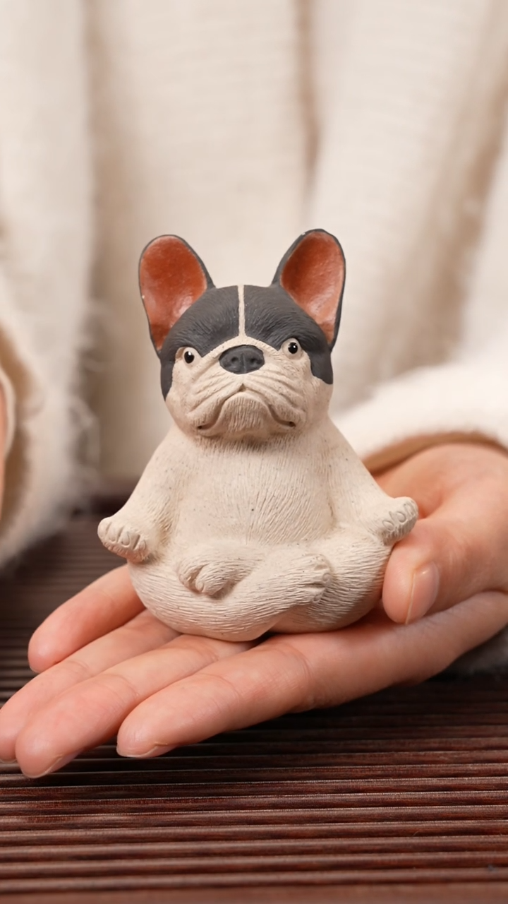 【闪购商品】紫砂茶宠打坐法斗