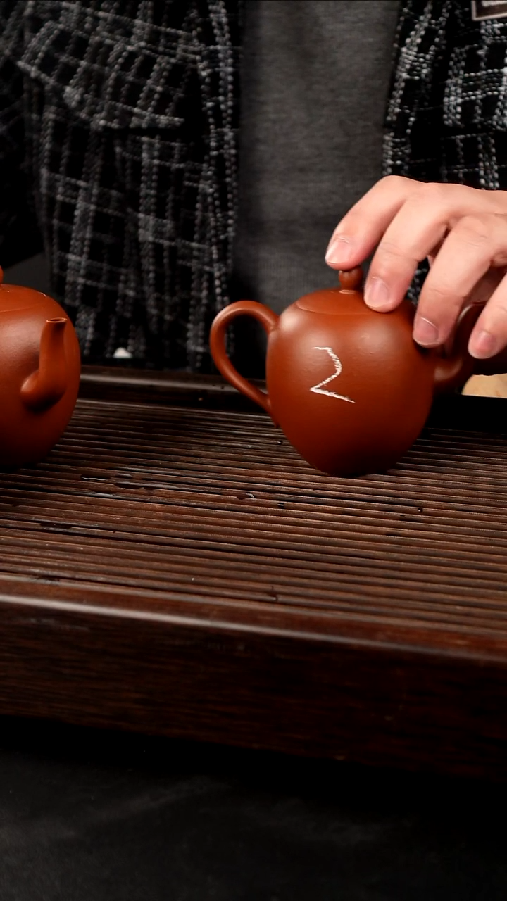 茶壶紫砂小煤窑朱泥 美人尖 160CC 2号 
