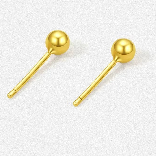 足银耳饰 素款耳钉卡4N百搭时尚气质耳饰送女友情人节礼物耳骨钉