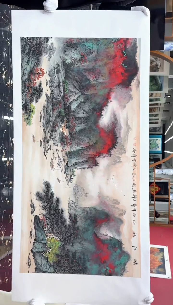 国画国画绘画山水花鸟