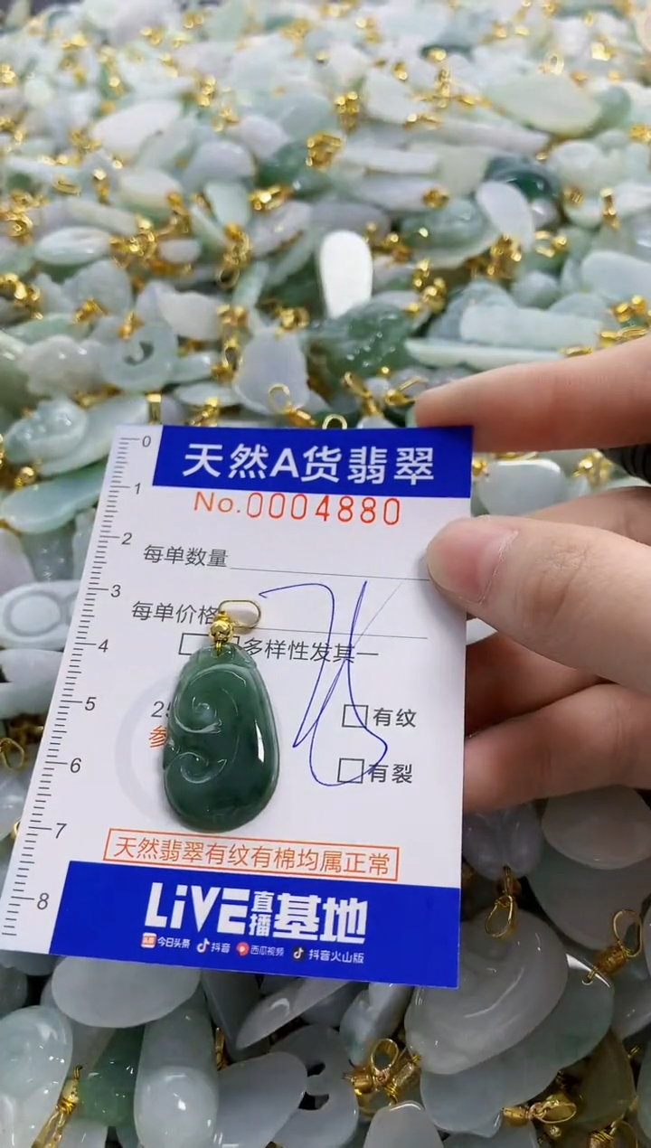 颈饰未镶嵌翡翠天然A货翡翠