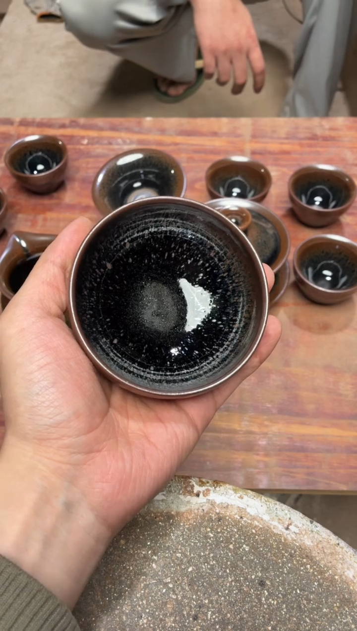 茶盏真柴烧建盏换点柴火