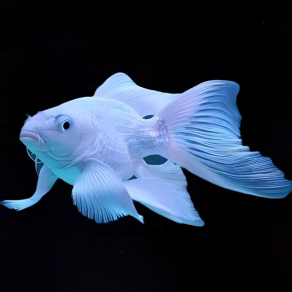 11-13  石膏白纯种蝴蝶鲤精品观赏鱼（球身、短身）