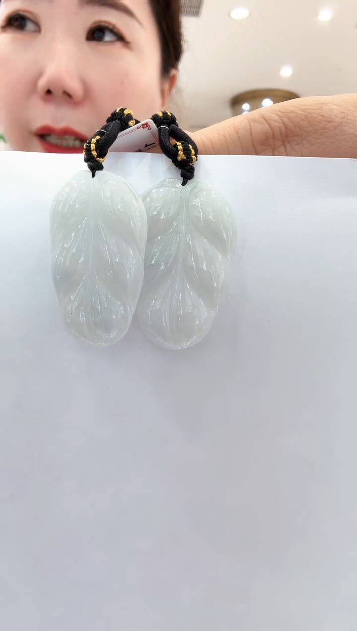 翡翠未镶嵌颈饰23叶子多样性发一