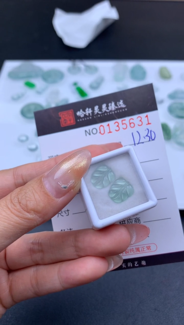 吊坠(不含链)未镶嵌翡翠 哈轩   裸石1套