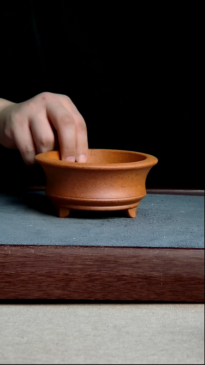 紫砂花盆11*5cm(内径尺寸)紫砂花盆