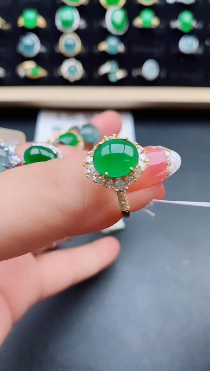 【闪购商品】翡翠戒指银S925镶嵌121212