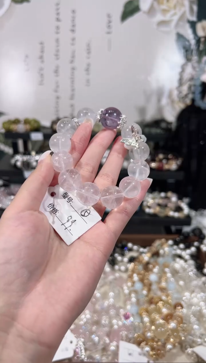 【闪购商品】水晶手链未镶嵌天然水晶默认微瑕 多样性发货发其一