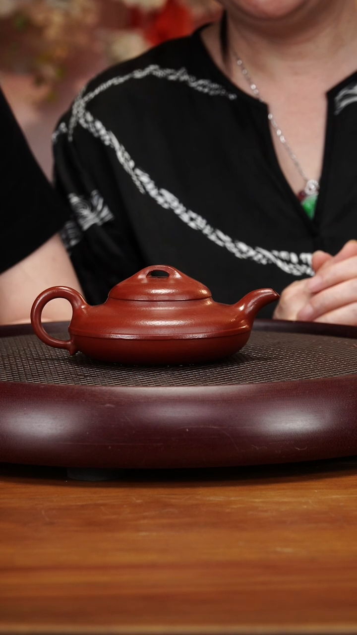 茶壶紫砂24ZXJ线圆 大红泥260cc