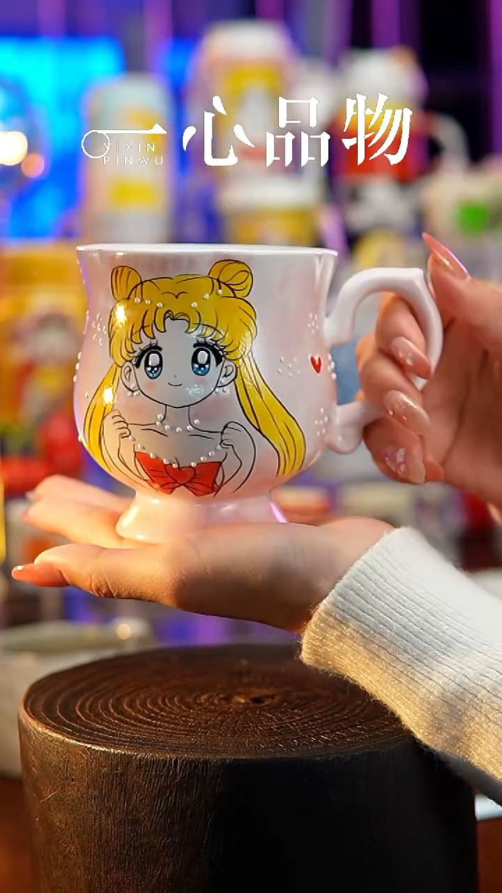 杯子瓷A505景德镇手工手绘杯子摆件