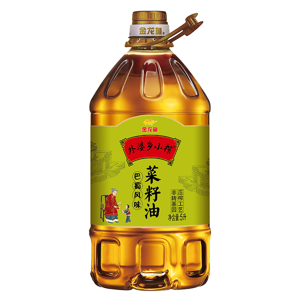 金龙鱼外婆乡小榨巴蜀风味菜籽油 5L