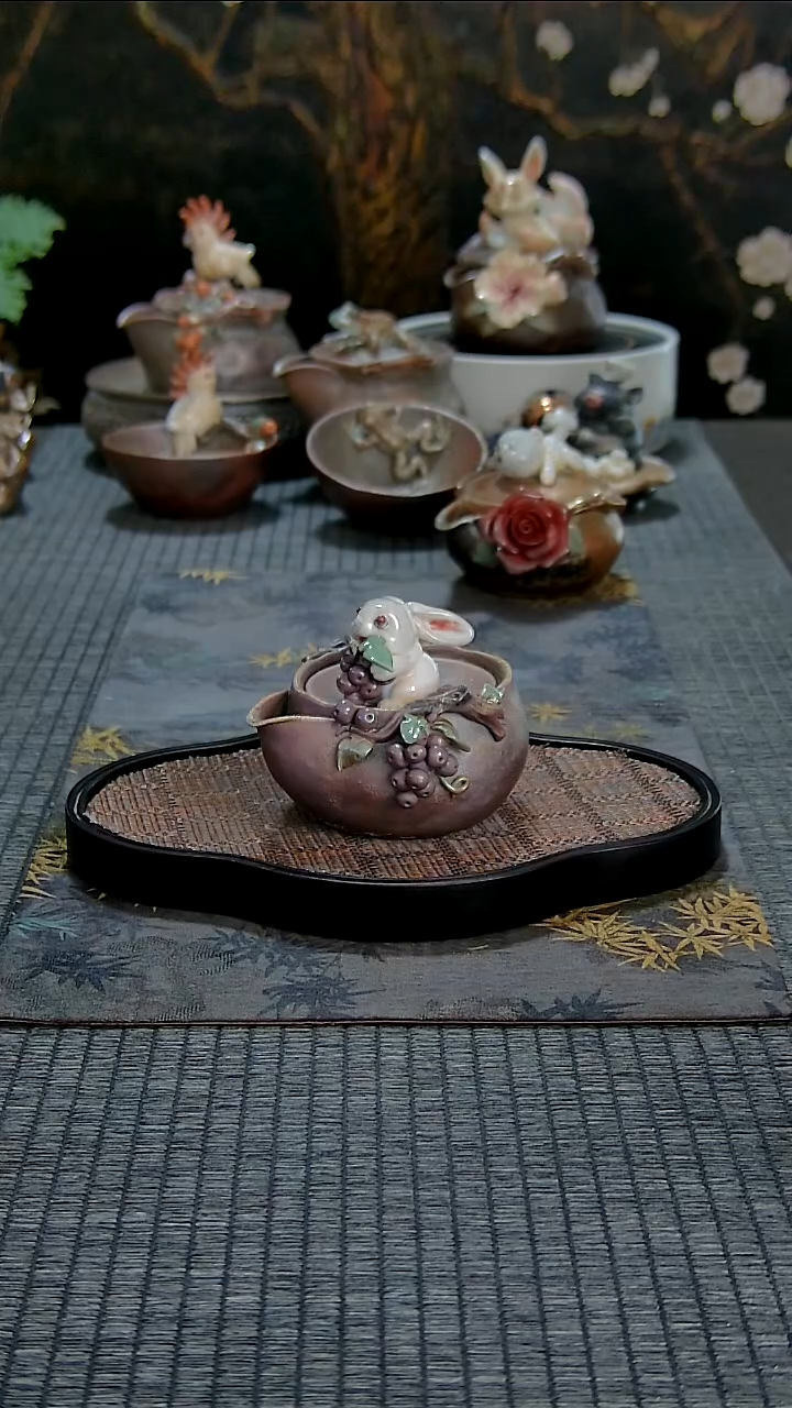 黄老师兔兔宝瓶柴烧