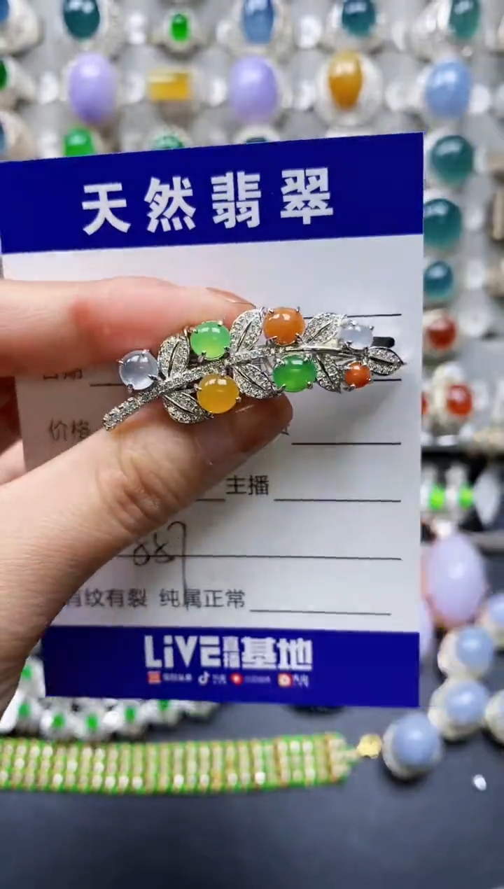 【闪购商品】翡翠颈饰银S925镶嵌0557