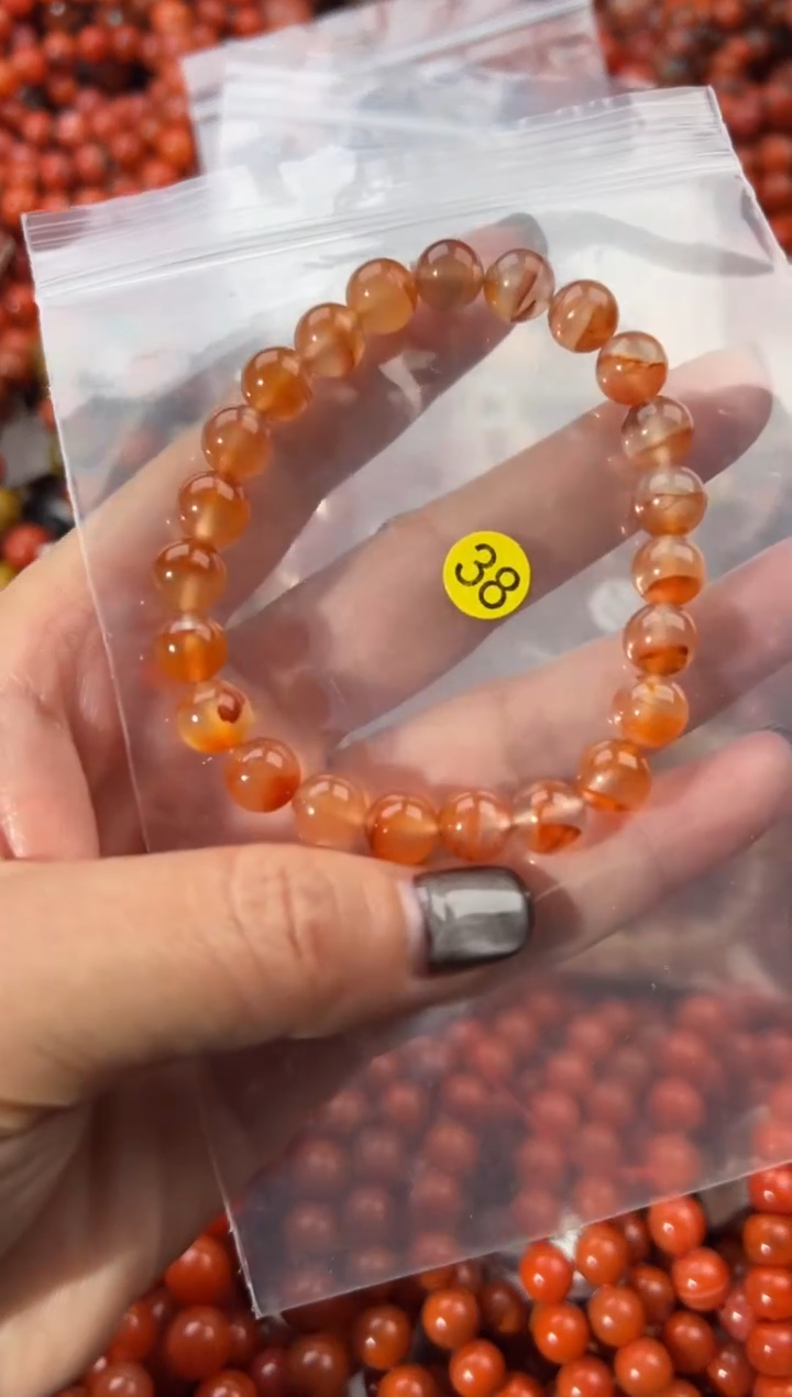 未镶嵌手串南红玛瑙8+