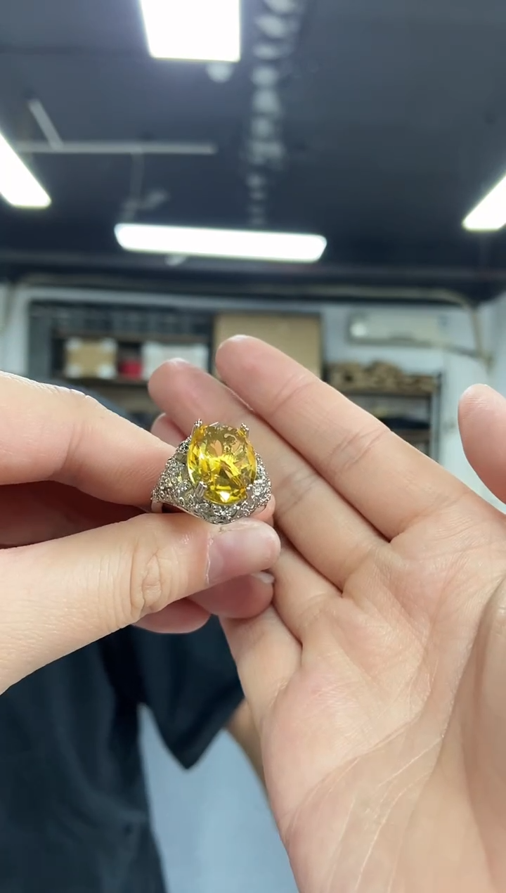 【闪购商品】水晶戒指未镶嵌多样性发其一颜色微差