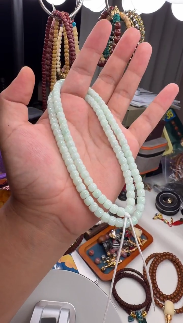 未镶嵌定制翡翠长串108