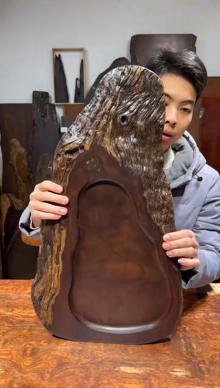 风车木（黑檀木）尺寸63*34*3.2编号278