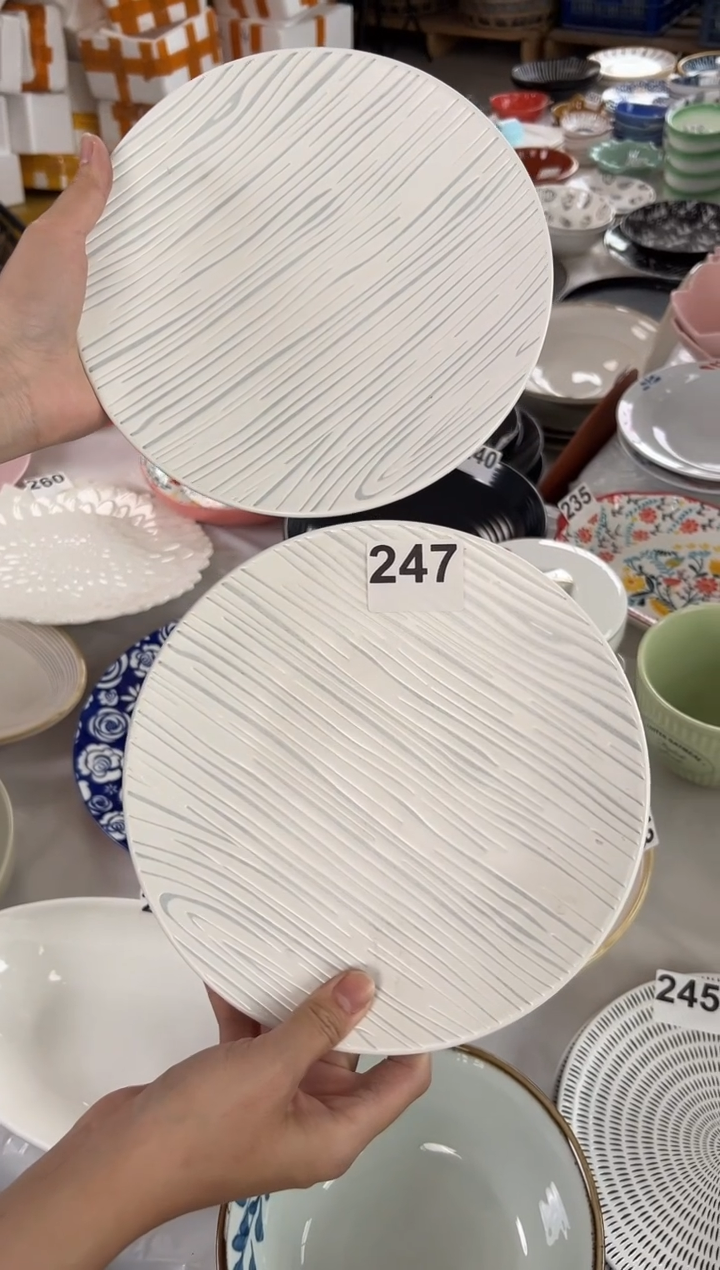 瓷微瑕默认发-盘子2只装- 247