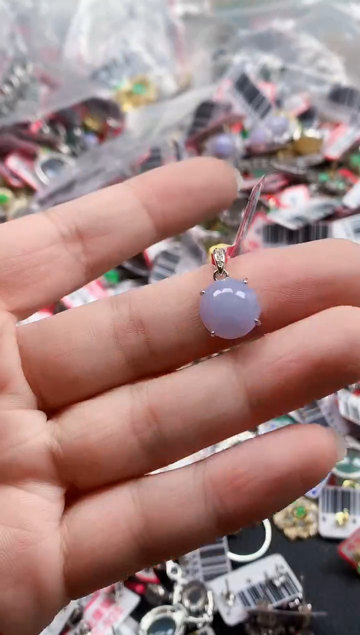 银S925镶嵌戒指翡翠天然A货缅甸翡翠