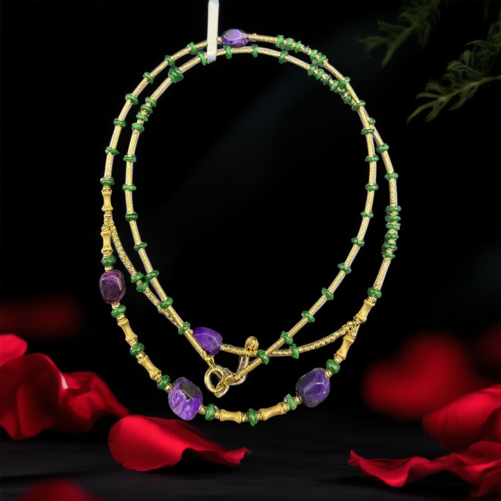 R094 18K舒俱来翡翠项链