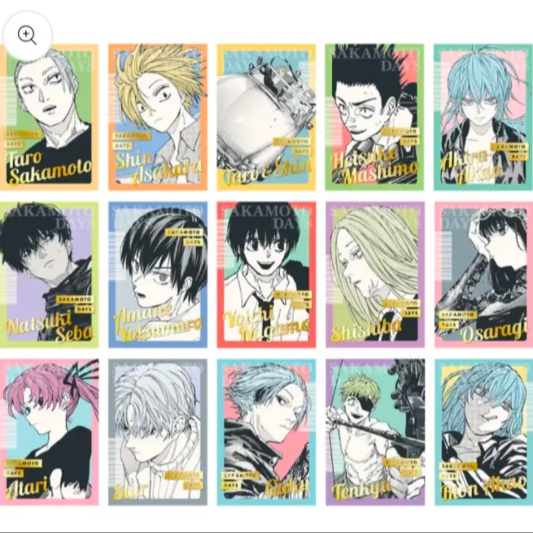 【拆盒】日谷 坂本日常 JF2026 烫金明信片 盲盒（代拆）