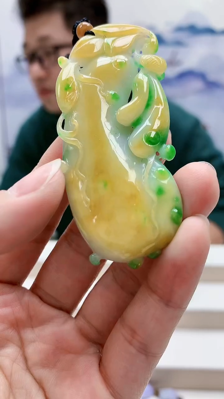 未镶嵌定制翡翠5175lr-毛货挂件53