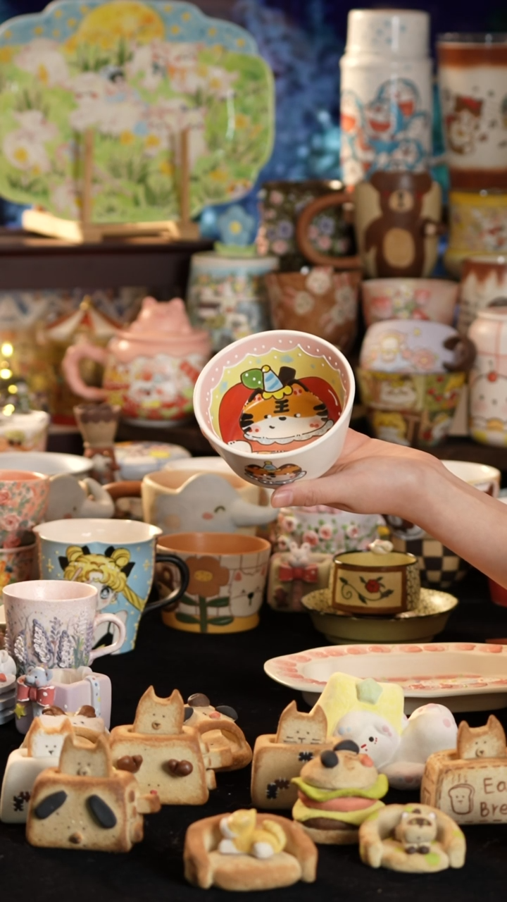 其他陶佳**梦景德镇釉下彩手绘设计师款陶瓷