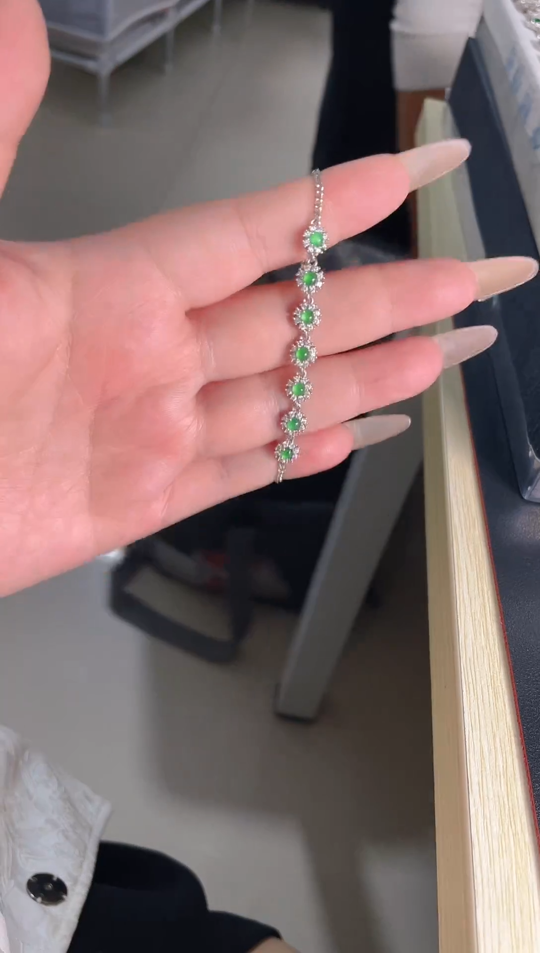 【闪购商品】翡翠手链未镶嵌天然A货翡翠3