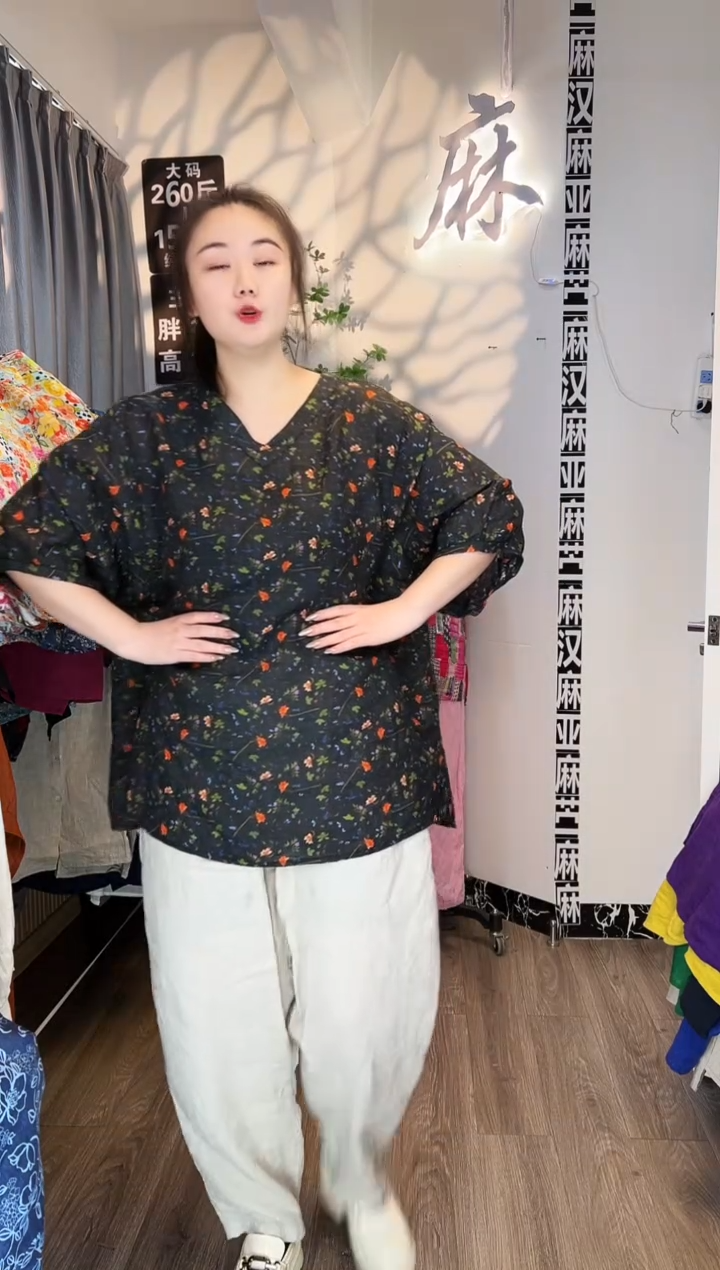 亚麻汉麻苎麻大码女装。