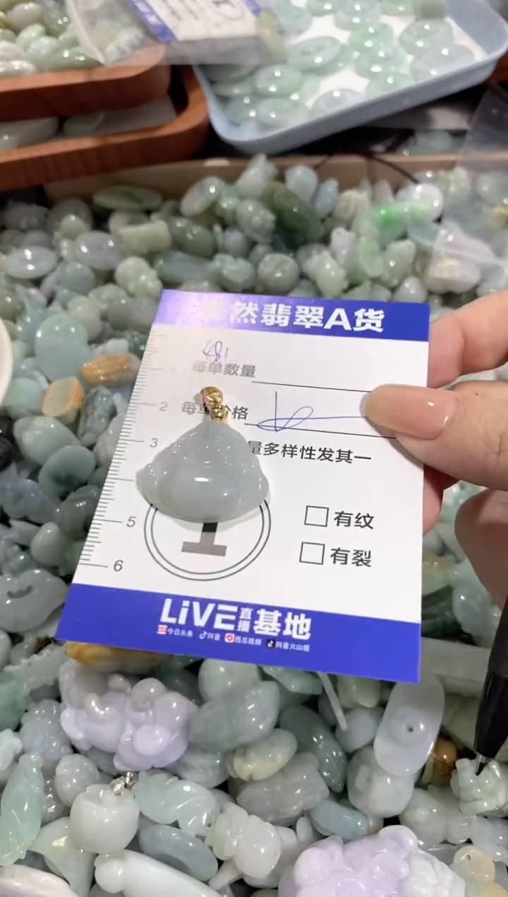 颈饰未镶嵌翡翠天然翡翠A货批量多样性发一件