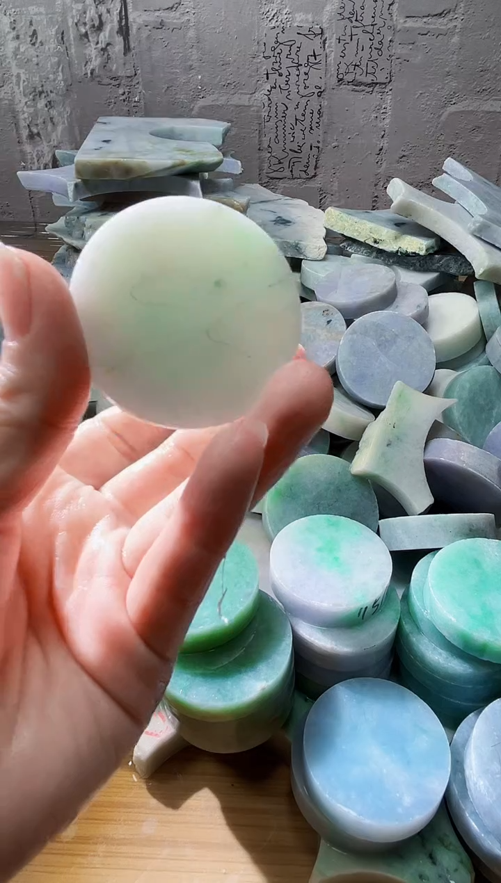 裸石翡翠天然翡翠A货古 南 343