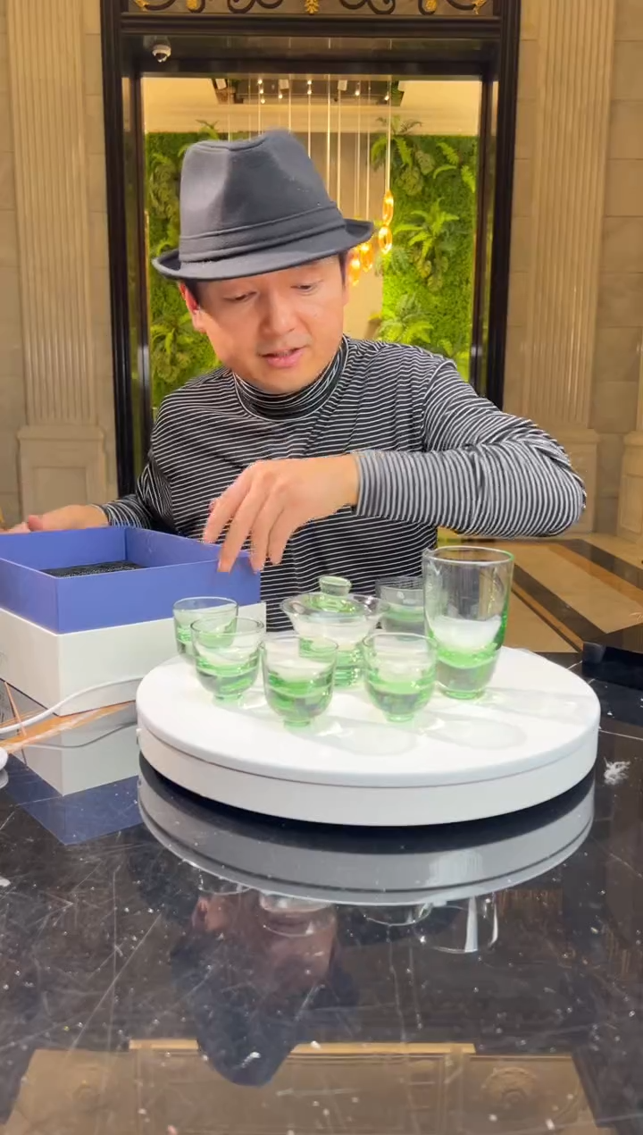 【闪购商品】摆件BML002绿色茶杯一套