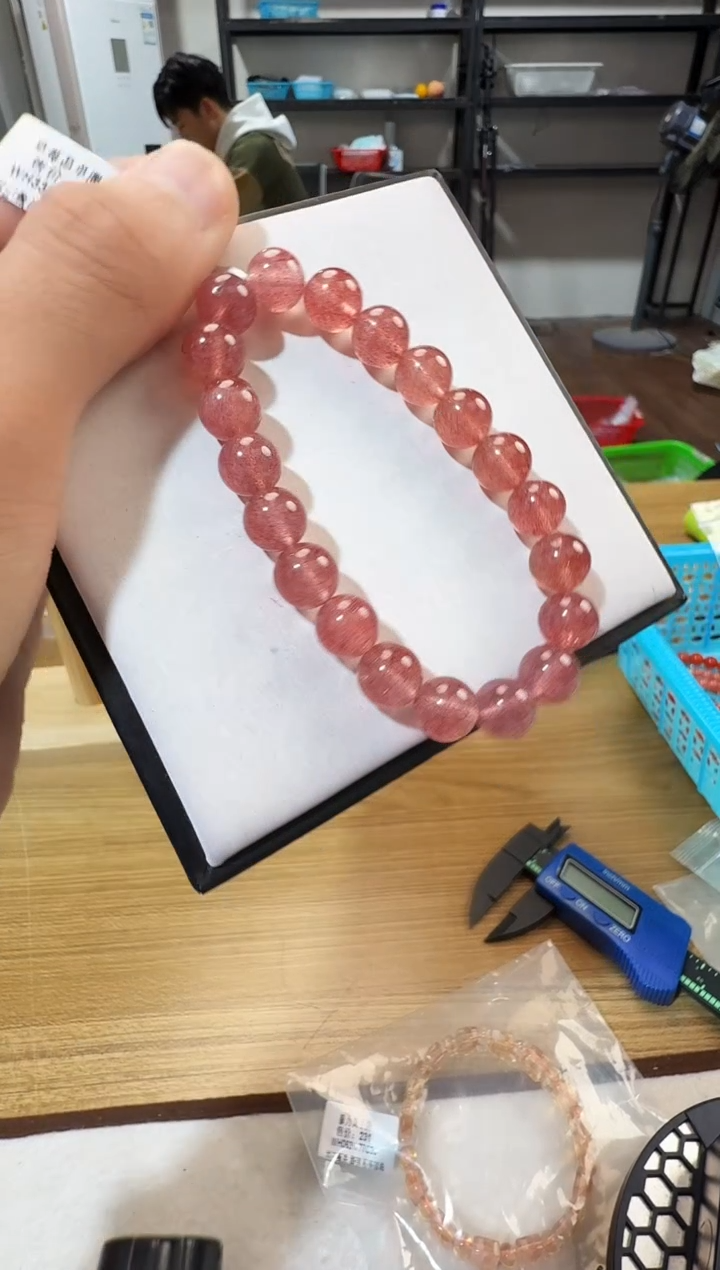 未镶嵌手链石英质玉晶0437 约9mm