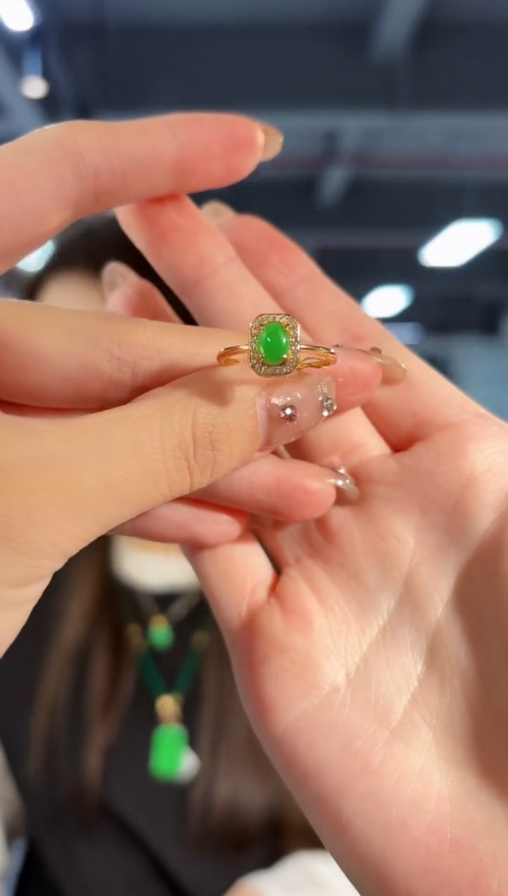 【闪购商品】翡翠戒指未镶嵌缅料A货/支持复检/一件