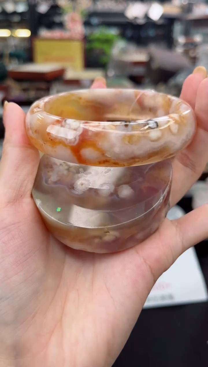 【闪购商品】石英质玉手镯未镶嵌63圈口（赠品镯心）3356469