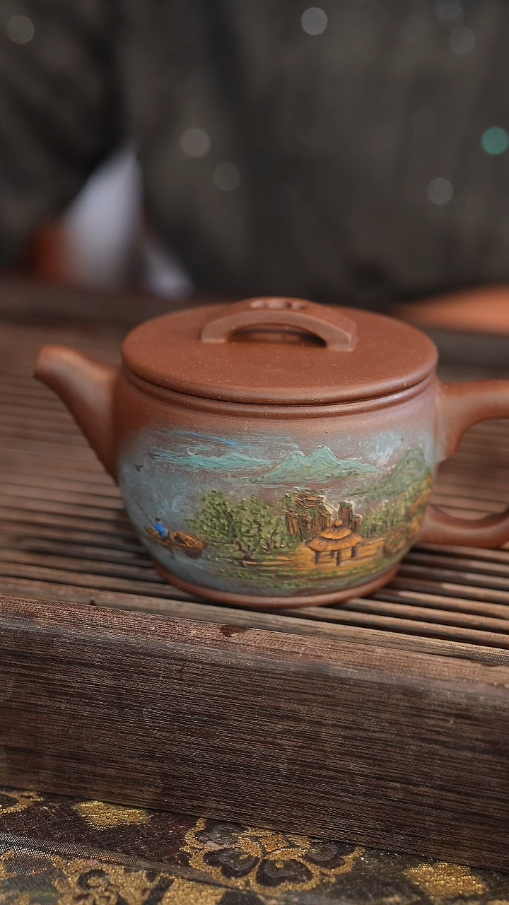 茶壶紫砂君*器原矿手工制作
