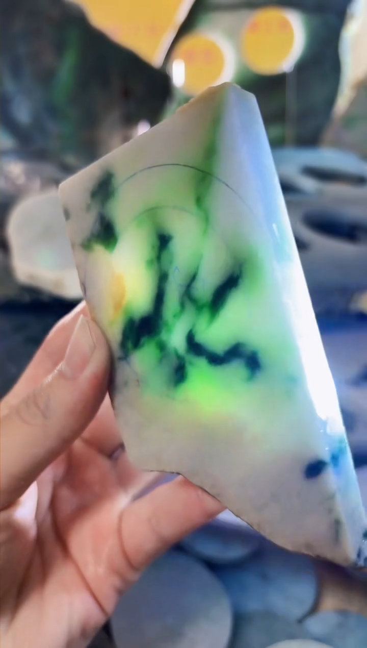 【闪购商品】翡翠颈饰未镶嵌A货白谭1566