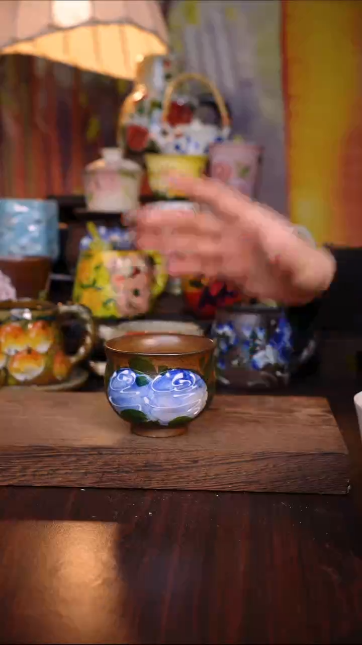 杯子陶泥垚手作 景德镇手工手绘陶瓷器物