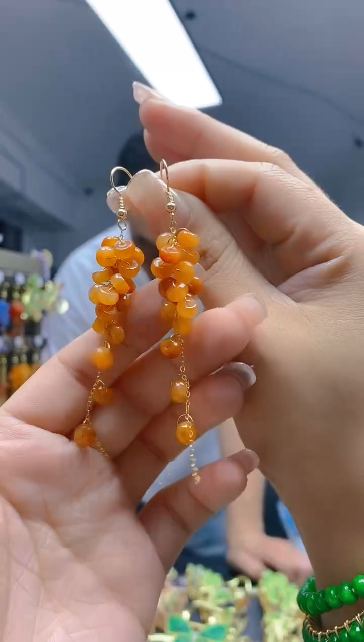 【闪购商品】翡翠耳饰合金331翡翠耳钩