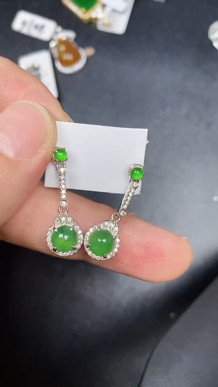 银S925镶嵌戒指翡翠1330