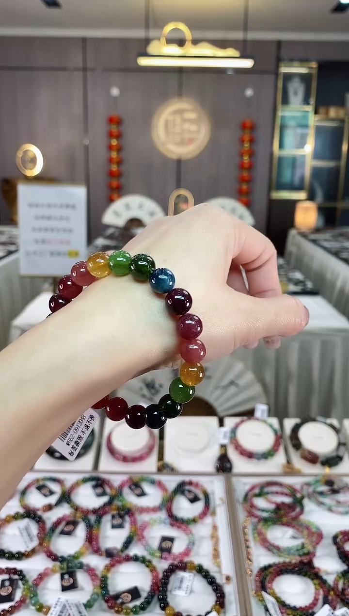 【闪购商品】碧玺单圈手串9mm+未镶嵌（多样性发一条）hon