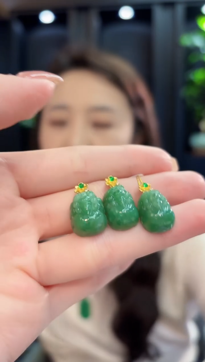 吊坠(不含链)未镶嵌翡翠貔貅  缅甸A货/多样性发货/一件2