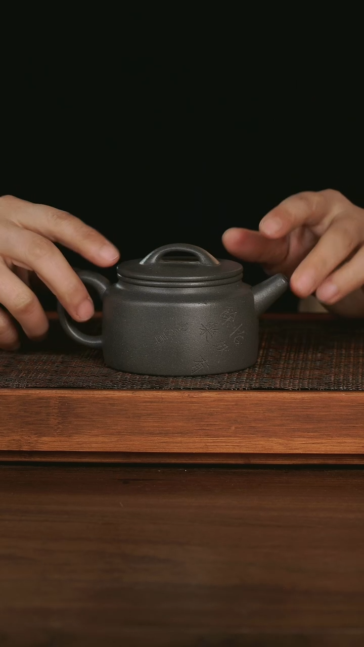 【闪购商品】紫砂茶壶过桥徳钟 天青泥 190cc