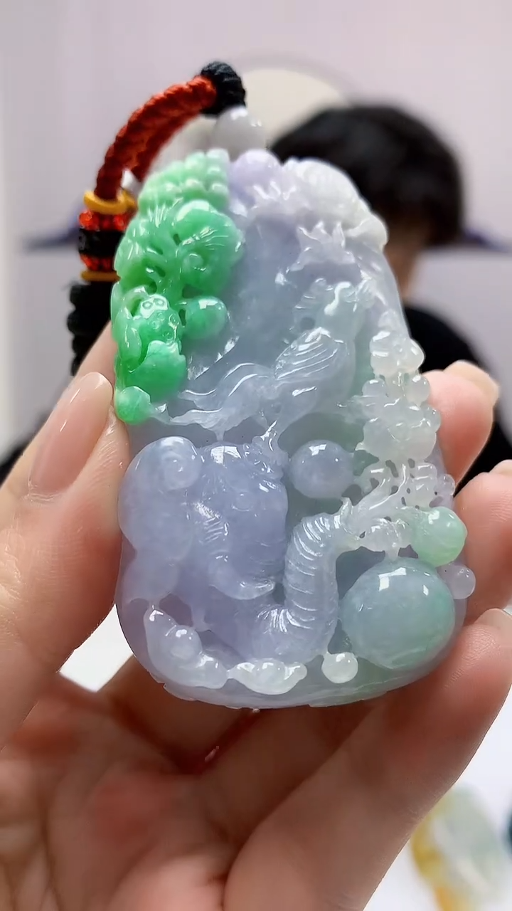 【闪购商品】定制翡翠未镶嵌5145ms-毛货挂件193